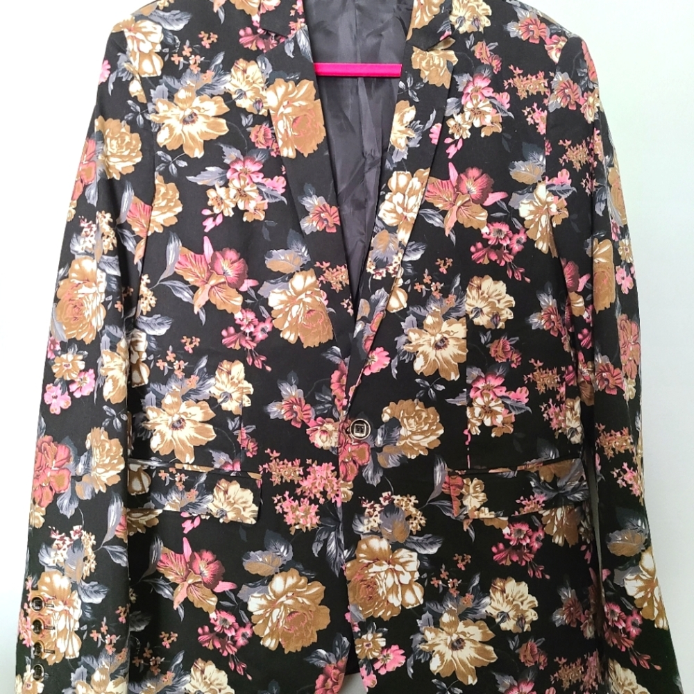 Men's floral blazer, size xl